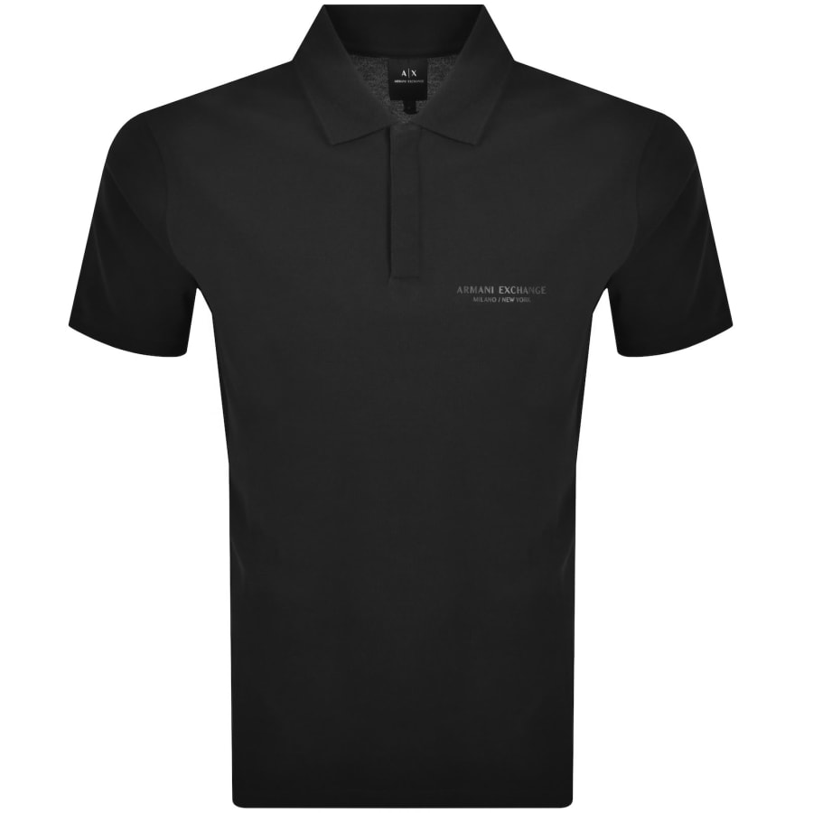 Armani Exchange Polo T Shirt Black | Mainline Menswear x